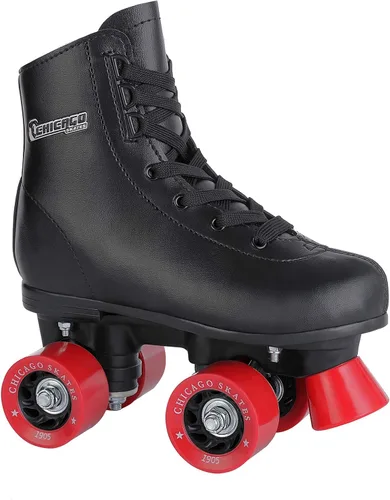Vista 3 de Chicago Patines Patines Niñas Patines - Patines de cuatro ruedas para jóvenes blancos