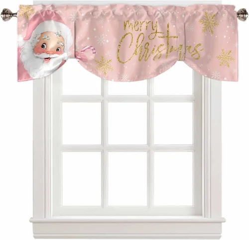 Vista 10 de Cortinas de verano con cenefa de amarre para ventanas, cortinas costeras de cocina costeras para ventanas, cortinas náuticas junto al mar, beige