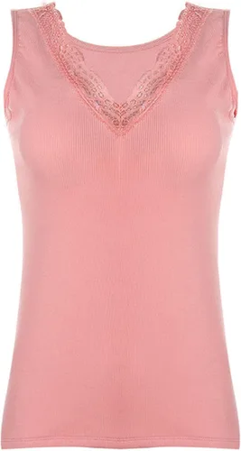 Vista 3 de Flygo Ropa interior térmica para mujer, camisas térmicas de encaje con forro polar y cuello en V