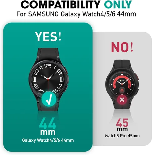 Vista 2 de SUPCASE para Samsung Galaxy Watch 6 44mm Funda con Correa (Unicorn Beetle Pro), [Anti-Scratch] [Protector de Parachoques] Funda Resistente