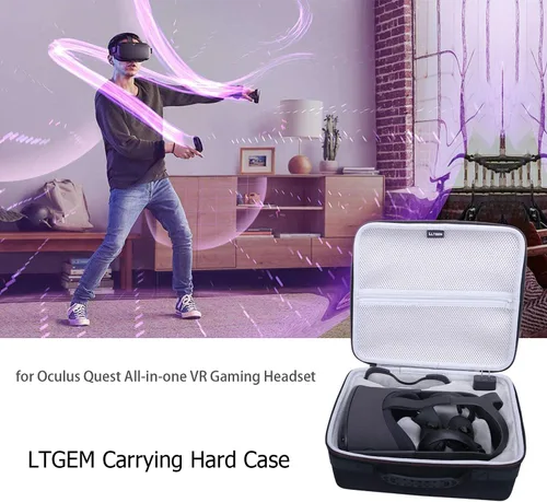 Vista 8 de LTGEM EVA Hard Case for Oculus Quest 2 Quest All-in-one VR Gaming Headset - Travel Carrying Protective Storage BagNot for Quest 2 Elite Strap