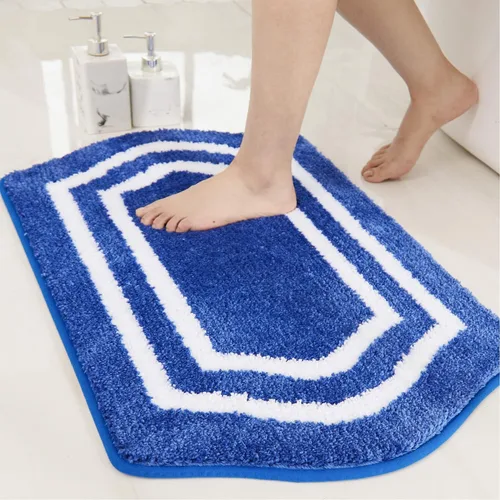 Vista 43 de COSY HOMEER Alfombras de Baño Extra Gruesas para Baño - Juegos de Alfombras Antideslizantes de Lino de Baño Suave Felpa 100% Poliéster Fuerte Sala