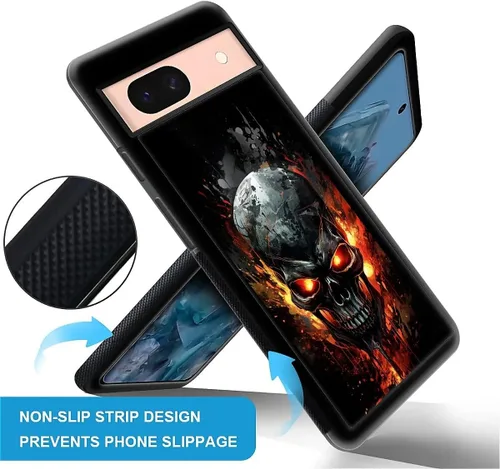 Vista 937 de Compatible con Google Pixel 4A 5G Mobile Case Creative Acrylic Panel trasero Silicona Protección Grip especialmente diseñado para Google Pixel 4A 5G