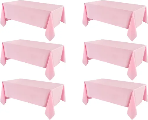 Vista 37 de Mantel Cuadrado 52 x 52 Pulgadas Manteles Negros Resistente a Manchas y Arrugas Lavable de Poliéster para Fiestas, Buffets y Bodas Mantel