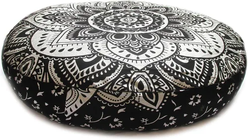Vista 38 de ICC - Funda de cojín cuadrada grande de algodón con diseño de mandala, funda de almohada hippie, funda de almohada para el suelo con cremallera