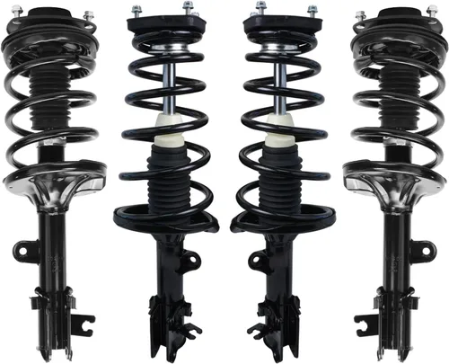 Vista 10 de Detroit Axle - 4 piezas de soportes para Toyota 2004 2005 2006 2007 2008 2009 Prius, soportes delanteros y traseros con resortes helicoidales