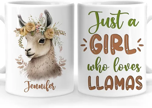 Vista 35 de Hyturtle Regalos Personalizados Amante de Osos - Taza de Café de Cerámica Just A Girl Who Loves Bears con Nombre Personalizado 11oz - Idea de Regalo
