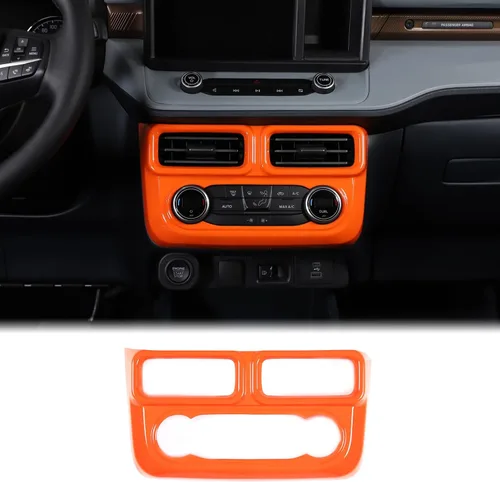 Vista 10 de Aunginsy Cubierta de salida de aire para consola central, compatible con Ford Maverick 2022-2024, control central de automóvil, panel de interruptor