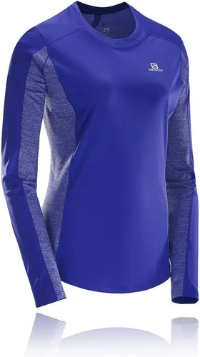 Vista 3 de Salomon Agile LS - Camiseta de running para mujer - SS17, Azul espectro