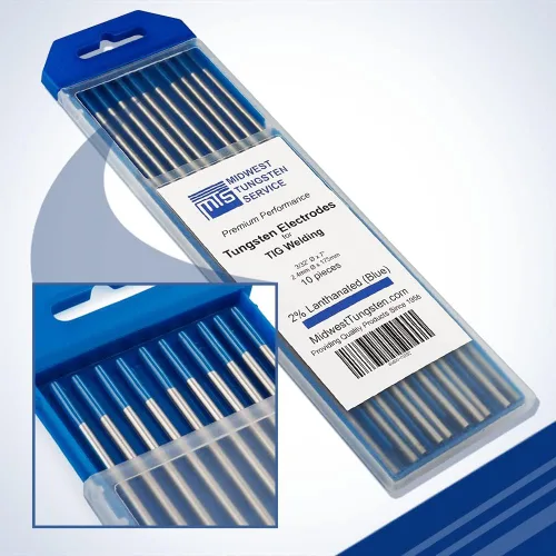 Vista 23 de Midwest Tungsten Service TIG Electrodos de soldadura de tungsteno paquete de 10 unidades (blanco - tungsteno con circonio 0.8% (WZ8, EWZ-0.8), 1/8