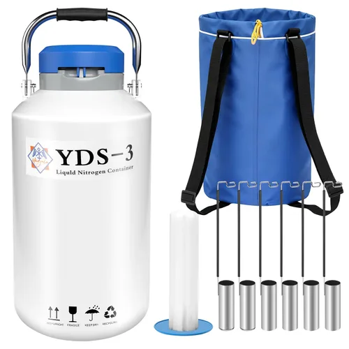Vista 10 de Contenedor de Nitrógeno Líquido Criogénico de 20L (LN2) Contenedor Criogénico de Aleación de Aluminio Contenedor Criogénico Estático de Nitrógeno