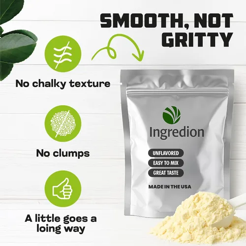 Vista 5 de Bolsa a granel con aislamiento de proteína de guisante premium sin OMG (8 lb)