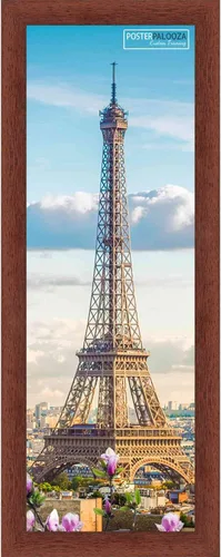 Vista 17 de Poster Palooza 3x3 Inch Traditional Walnut Complete Wood Square Picture Frame with UV Acrylic Plexiglass, Foam Board Backing & Hardware Included
