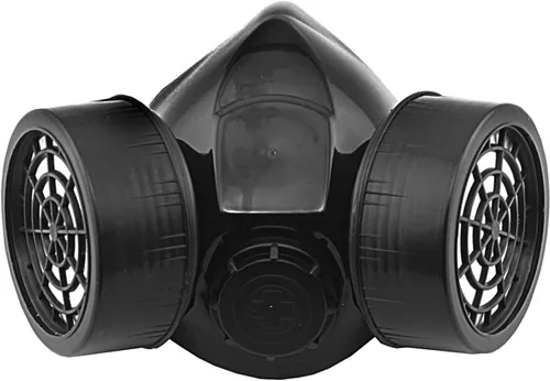 Vista 5 de crazy hunter Steampunk Negro Cyber Goth Rave Steam Punk Cos jugar máscaras industriales