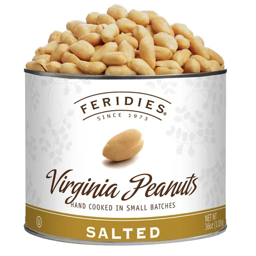 Vista 10 de FERIDIES Cacahuetes Gigantes Extra Grandes de Virginia Tostados con Miel, Lata al Vacío de 18oz, Aperitivo Gourmet 18oz (Paquete de 1)