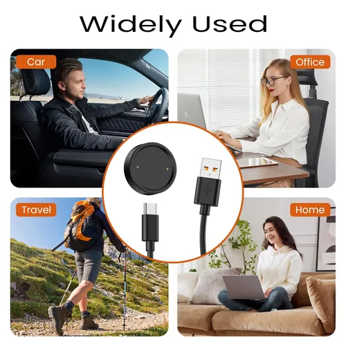 Vista 8 de Vancle Cargador para Amazfit Bip 6/Active 2, cable de carga magnético para Active 2, Amazfit Bip 6 Smart Watch (3.3 pies/3.3 ft)