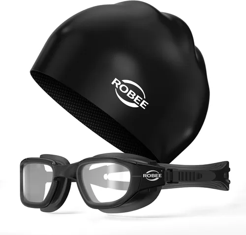 Vista 17 de Robee Gafas de natación, gafas de natación polarizadas para adultos, para hombres, mujeres y jóvenes, gafas de piscina de agua