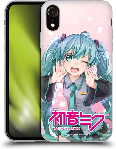 Vista 231 de Head Case Designs Licencia Oficial Hatsune Miku Gráficos Lindos Carcasa de Gel [Protección de Grado Militar] Compatible con Apple iPhone 7