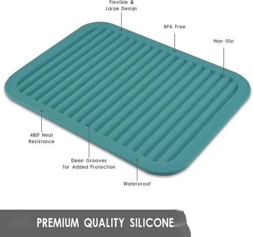 Vista 2 de Salvamanteles para platos calientes, almohadillas calientes para cocina, salvamanteles para ollas y sartenes calientes, alfombrillas multiusos