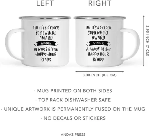Vista 5 de Andaz Press Taza de café de acero inoxidable de 11 onzas con diseño de fogata, regalo divertido para compañero de trabajo, ganador del premio