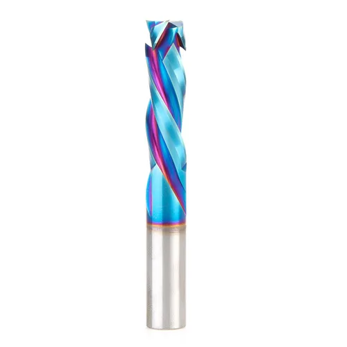 Vista 8 de Amana Tool Spektra Extreme Tool Life Recubierta - Broca de router en espiral de compresión CNC de carburo sólido recubierta, 46182-K, 1/2 D x 1 CH x