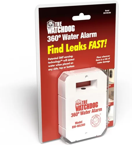 Vista 7 de The Basement Watchdog Alarma de agua compacta de 110 dB con tecnología de detección de 360 ° (BW-WA360)