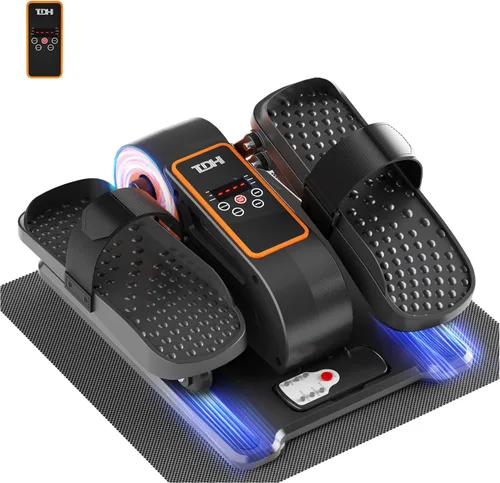 Vista 10 de TDH Under Desk Elliptical Machine Leg Exerciser Electric Quiet Portable Electric Pedal Exerciser While Sitting for Seniors Adult with 12