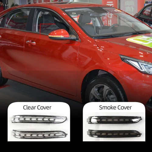 Vista 2 de BAKUGO 2 unids LED dinámica intermitente intermitente luz intermitente intermitente para Kia K3 Forte Cerato 2019 2020 2021