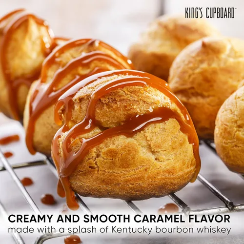 Vista 7 de Paquete de 4 caramelos: caramelo crema, caramelo orgánico, caramelo de bourbon y caramelo de especias de calabaza. Salsa de postre gourmet
