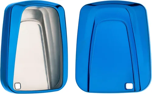 Vista 8 de kwmobile Funda para llave compatible con BMW, color azul de alto brillo