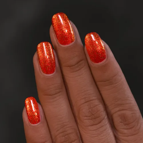 Vista 5 de ILNP Carved - Esmalte de uñas naranja brillante Jack-O'-Lantern