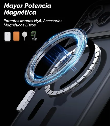Vista 4 de VOFATA Funda para iPhone 18 Pro Max, iPhone 17 Pro Max con soporte para cámara Stash, apto para MagSafe, protección de grado militar de 10 pies