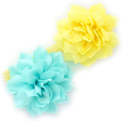 Vista 41 de Diademas de flores de pétalos para bebés y niñas, par elástico para niños pequeños