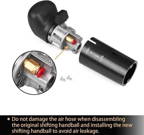 Vista 3 de A6909 - Perilla de cambio de 8, 9, 10 velocidades, palanca de cambios de aire resistente, piezas de transmisión, compatible con Eaton Fuller