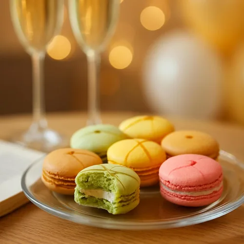 Vista 7 de ANDY ANAND CHOCOLATIER Lujosos macarrones franceses, 12 sabores surtidos, increíblemente deliciosos, sin gluten, sabor único, regalo ideal