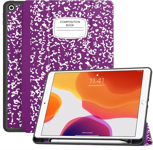 Vista 21 de Soke - Funda para iPad de 9ª generación 2021/8ª generación 2020/7ª generación 2019 con soporte para lápices - Funda de protección premium a prueba