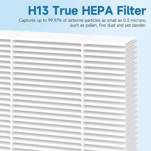 Vista 4 de Paquete de 2 filtros de repuesto HFD-120-Q compatibles con purificador Honey-Well HFD-120-Q QuietClean (para ASIN: B000ANEPYO)