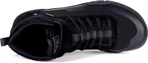 Vista 4 de Zapatos de lucha libre para hombre, zapatos de boxeo, fitness, levantamiento de pesas, levantamiento de pesas, suela de caída cero