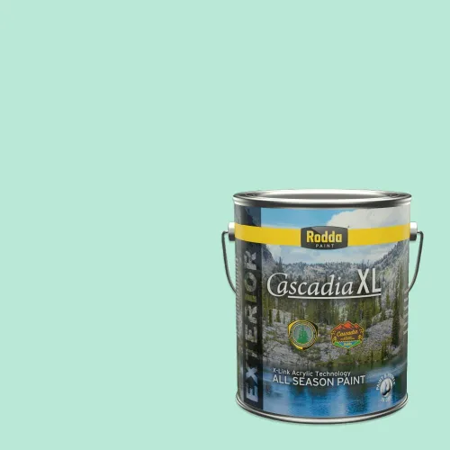 Vista 140 de Rodda Paint CASCADIA XL - Pintura e imprimación satinada para exteriores en uno, cuarto de galón, azul Madonna