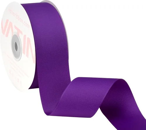 Vista 112 de VATIN Cinta de Grogrén Negra, 1-1/2" x 50 Yardas Continuas, Cinta de Grogrén de Poliéster Negra, Usar para Lazos de Bricolaje, Accesorios