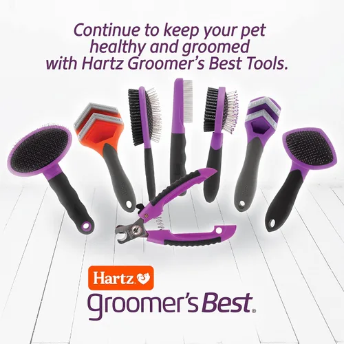 Vista 8 de Hartz Groomer's Best Fur Fetcher De-Shedder - Cepillo para perro, color negro