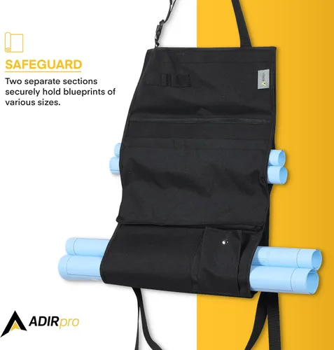 Vista 3 de Adir Corp. Blueprints - Soporte de coche para camiones y automóviles con múltiples ranuras y bolsillo frontal con cremallera