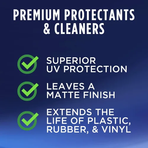 Vista 3 de Protector del interior del vehículo, 1 galón. Provides UV protection while helping prevent fading, cracking, and discoloration.