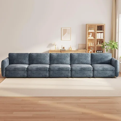 Vista 10 de Guyii Sofá Loveseat grande de 2 piezas, moderno asiento doble con cojines profundos, sofá convertible de 2 plazas para sala de estar, espacio