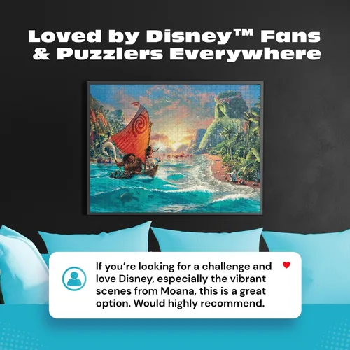Vista 6 de Ceaco - Thomas Kinkade Disney Dreams - Moana - Rompecabezas de 1000 piezas