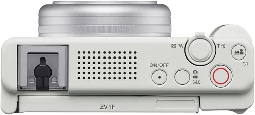 Vista 6 de Cámara Sony ZV-1F Vlog con video 4K y 20.1MP para creadores de contenido y vloggers, color blanco ZV-1F/W Modelo oficial de Sony USA Paquete