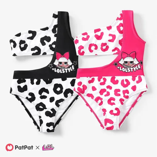 Vista 7 de L.O.L. Surprise! Traje de baño de una pieza para niña, con lazo, mariposa, volantes, verano, piscina, playa, deportes