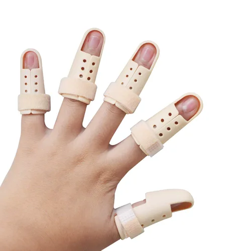 Vista 5 de 5 férulas para dedos, soporte de dedo de mazo, protector de dedos de plástico enderezado para artritis de dedos, dedo gatillo y dolor
