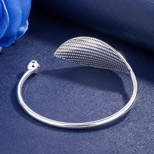 Vista 8 de Pulseras de plata de ley 925 para mujer elegante pulsera de plata de ley 925 pulsera de joyería para mujer pulseras de plata para cumpleaños
