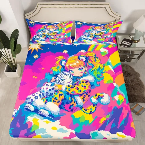 Vista 22 de Juego de sábanas bajeras de alce salvaje, tamaño individual, juego de ropa de cama rústica de pino de pesca con peces de Basa, decoración
